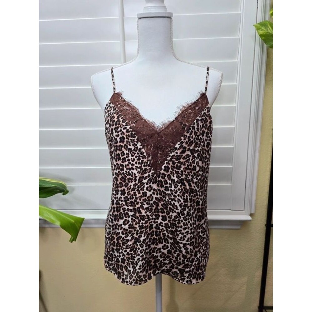 Animal print lace Cami tank top Melrose and market Size medium